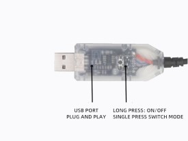 Pack de ojos y boca LED usb